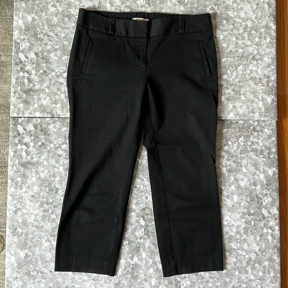 Loft black pants crop size 2 petite